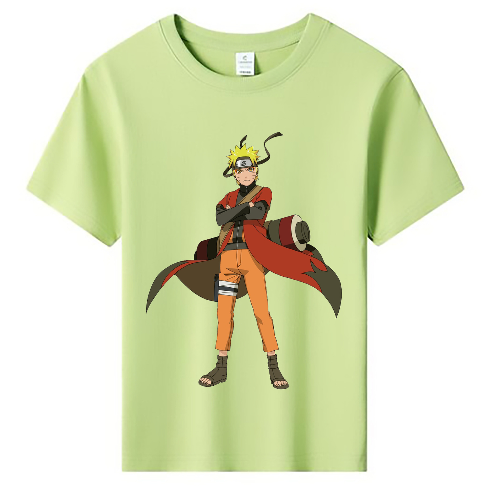 （画像用） NARUTO -ナルト- うずまき ナルト Uzumaki Naruto 綿100％キッズTシャツ（フロントプリント）